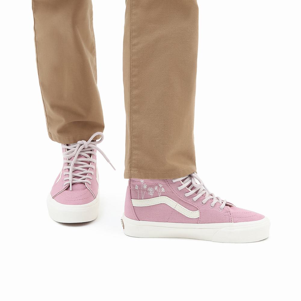 Men's Vans Sk8-Hi Tapered Sneakers Pink | USA89701