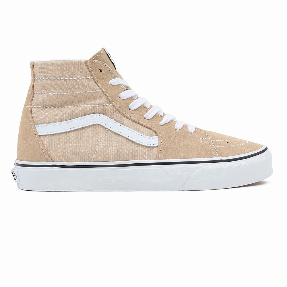 Men's Vans Sk8-Hi Tapered Sneakers White / Beige | USA48673