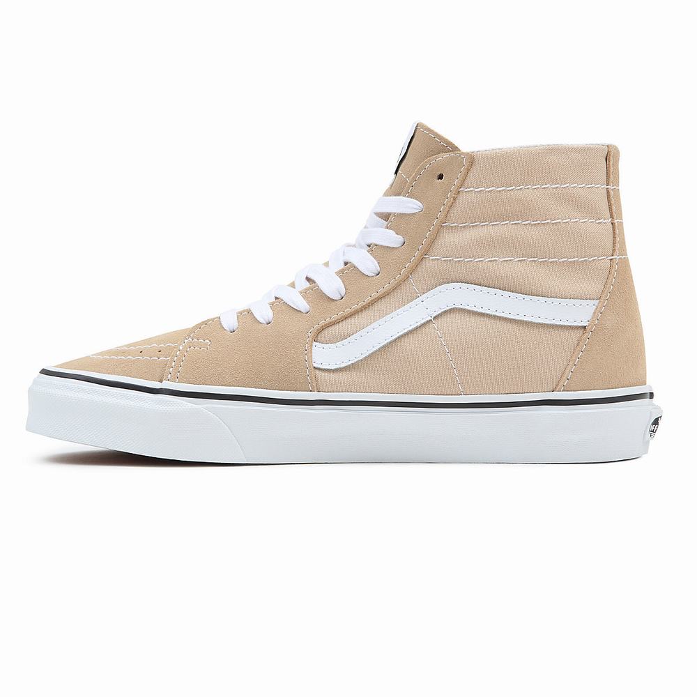 Men's Vans Sk8-Hi Tapered Sneakers White / Beige | USA48673