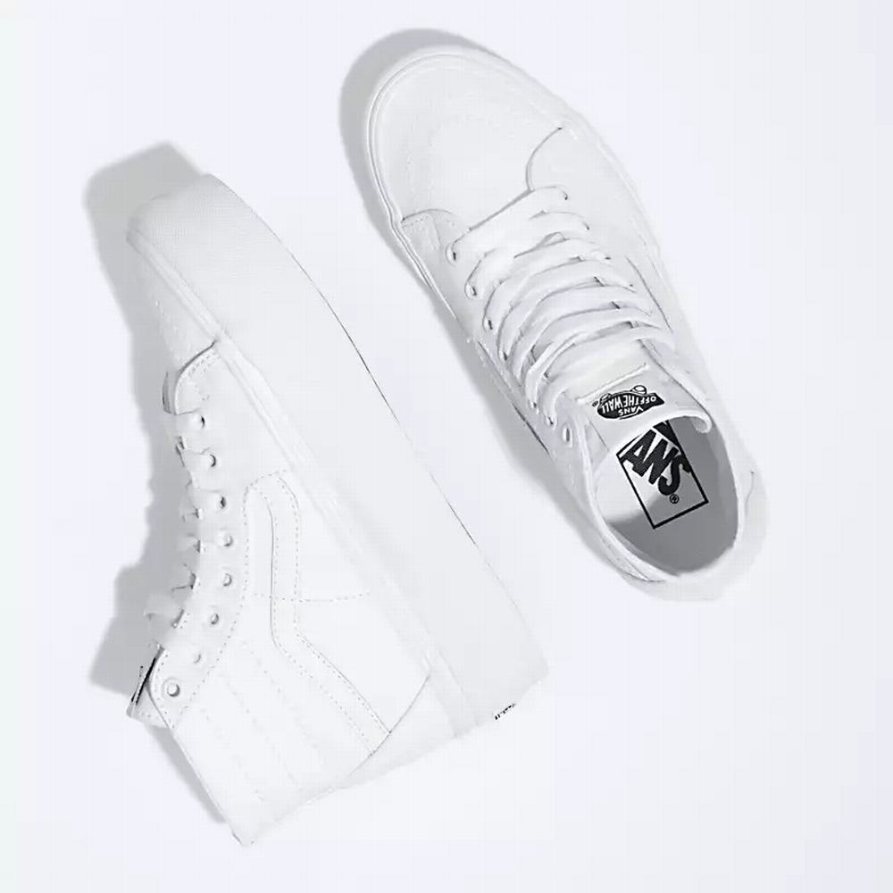 Men's Vans Sk8-Hi Tapered Stackform Sneakers White | USA86319