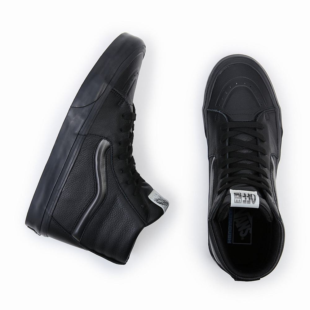 Men's Vans Sk8-Hi XL Sneakers Black | USA37126