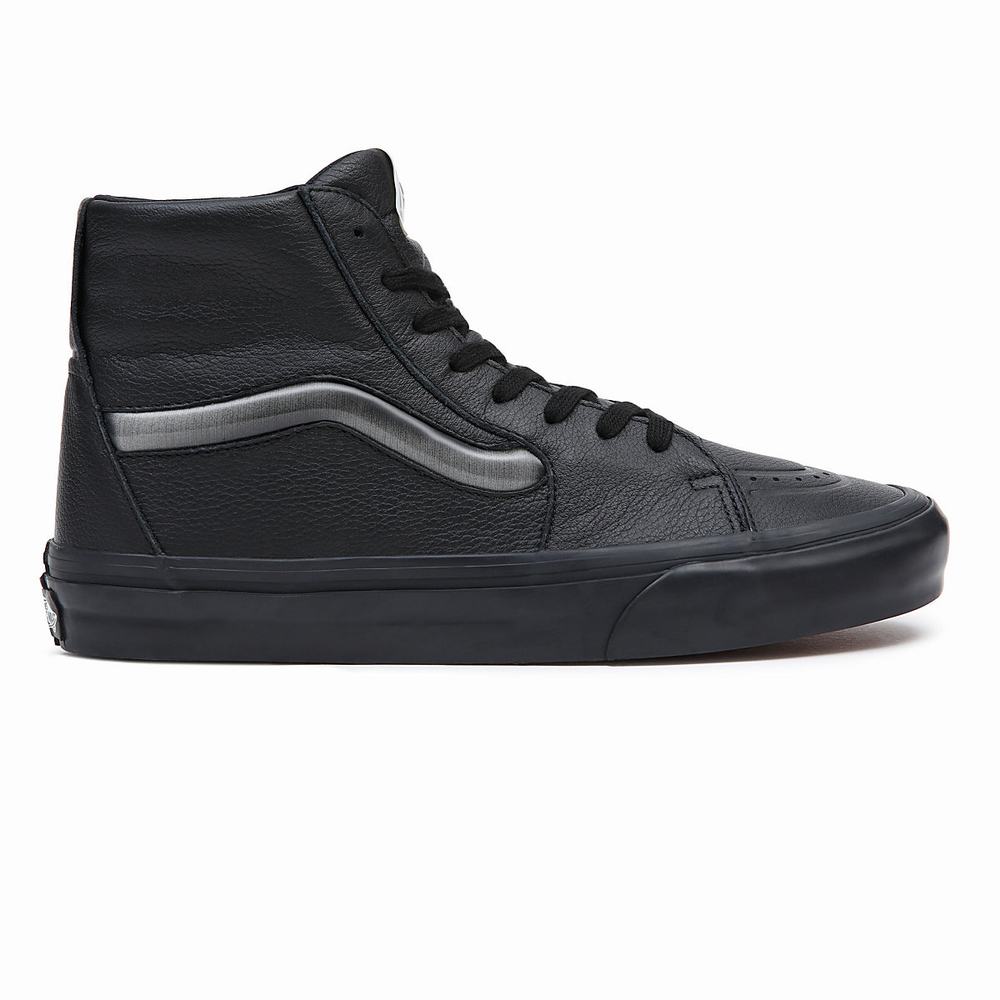 Men's Vans Sk8-Hi XL Sneakers Black | USA37126