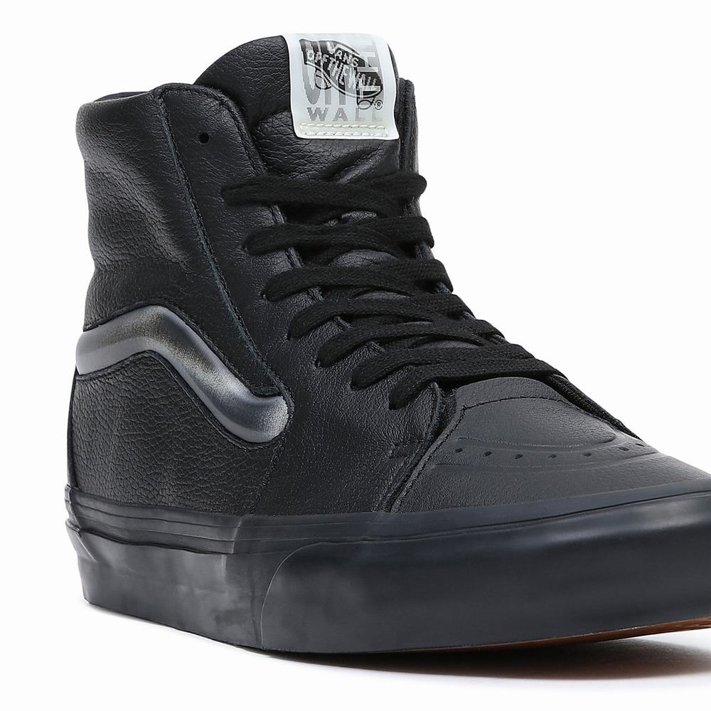 Men's Vans Sk8-Hi XL Sneakers Black | USA37126