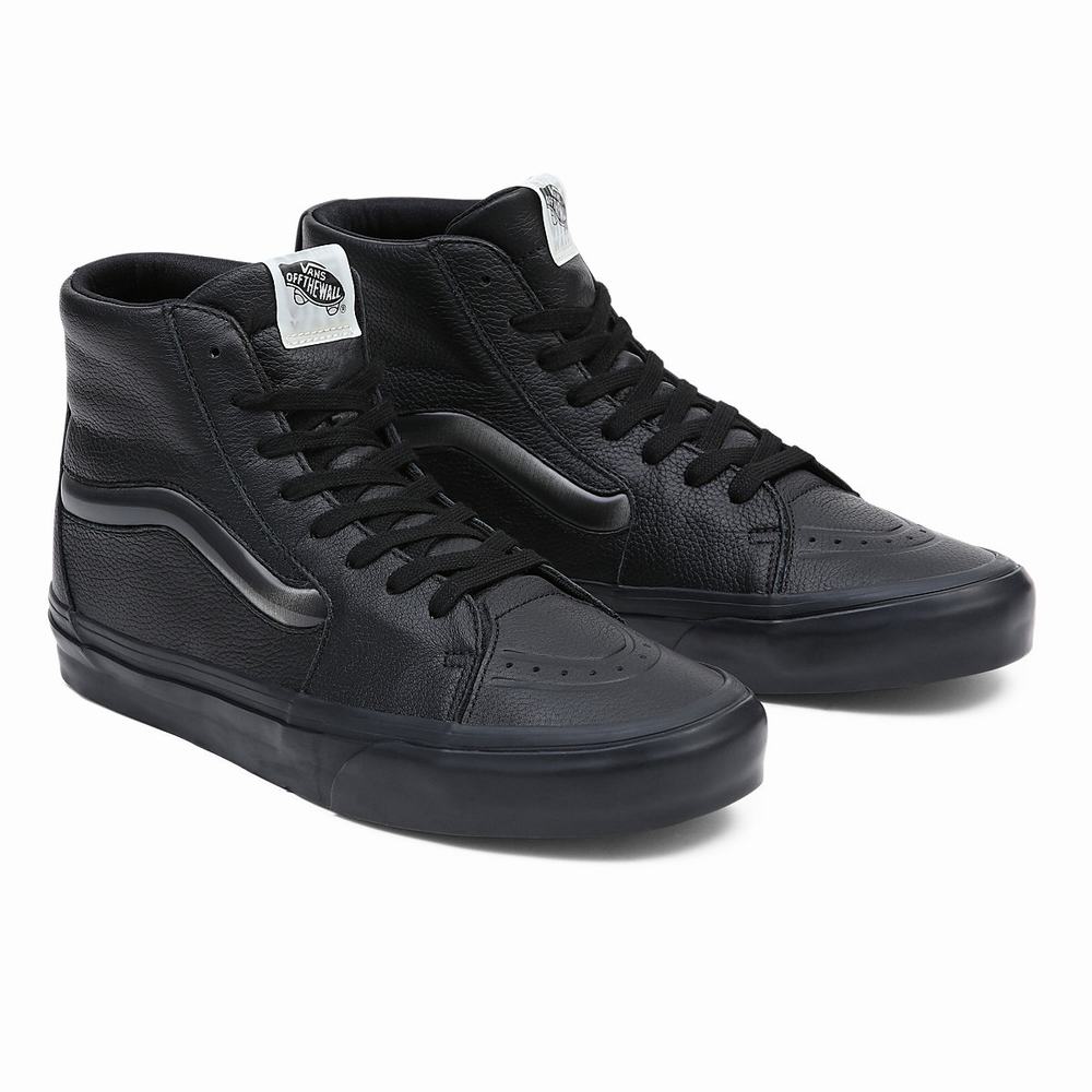 Men\'s Vans Sk8-Hi XL Sneakers Black | USA37126