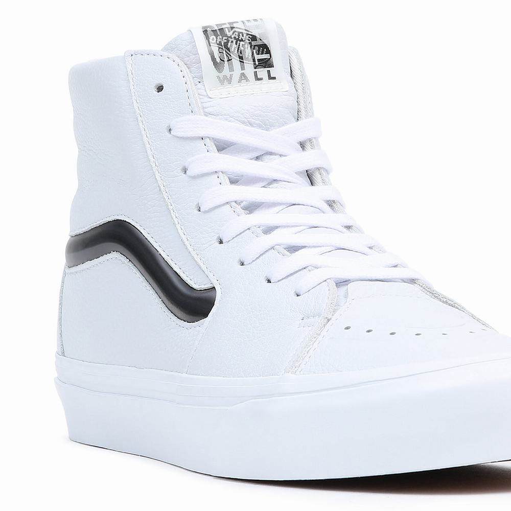 Men's Vans Sk8-Hi XL Sneakers White | USA81923