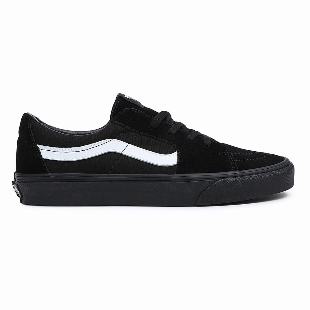 Men's Vans Sk8-Low Sneakers Black | USA28130