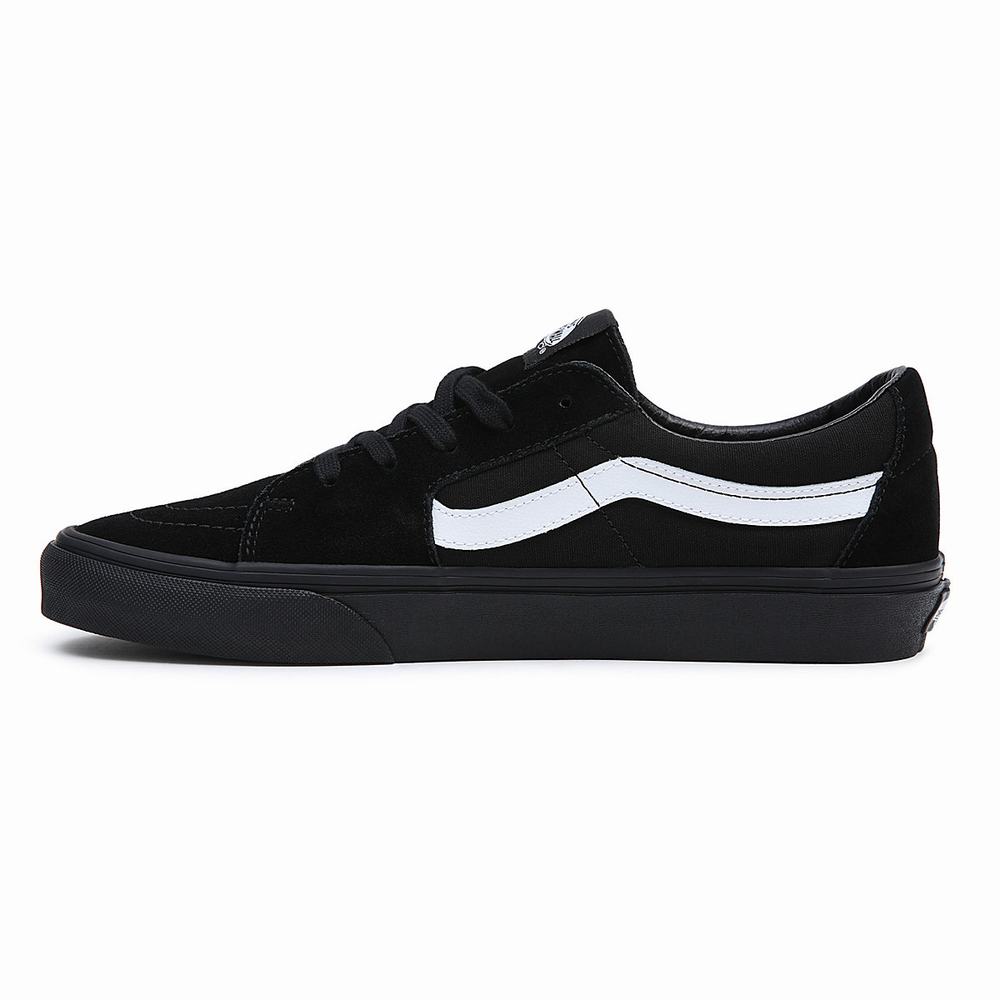 Men's Vans Sk8-Low Sneakers Black | USA28130