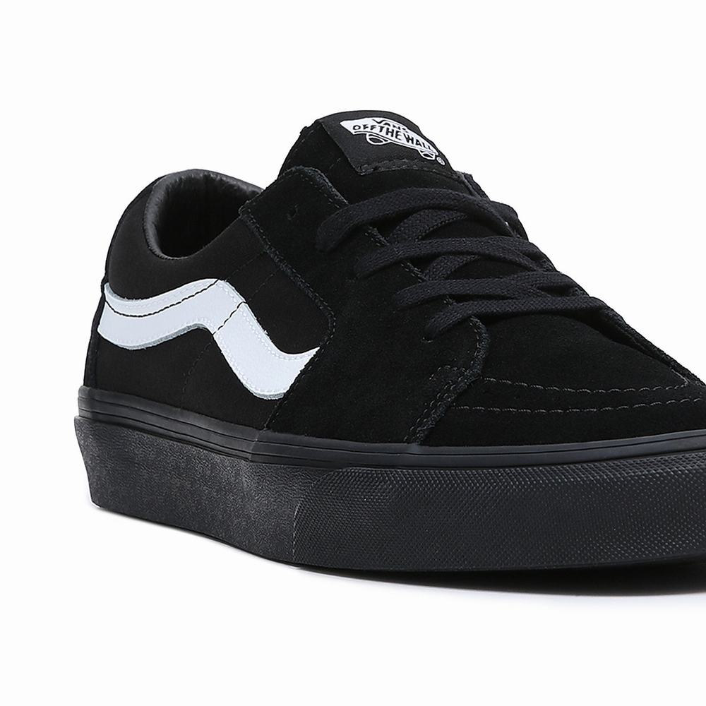 Men's Vans Sk8-Low Sneakers Black | USA28130