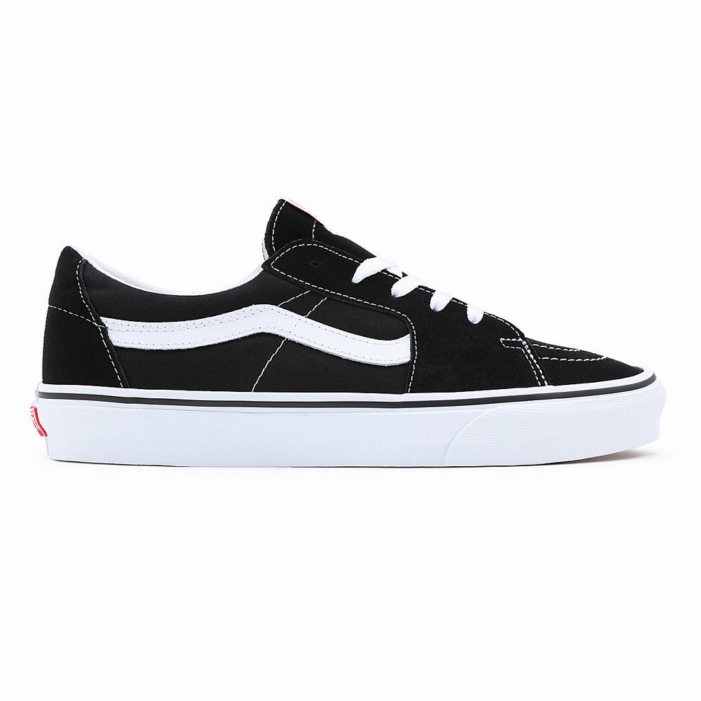 Men's Vans Sk8-Low Sneakers Black | USA38426