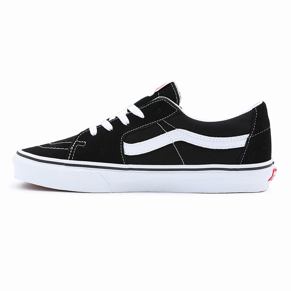 Men's Vans Sk8-Low Sneakers Black | USA38426