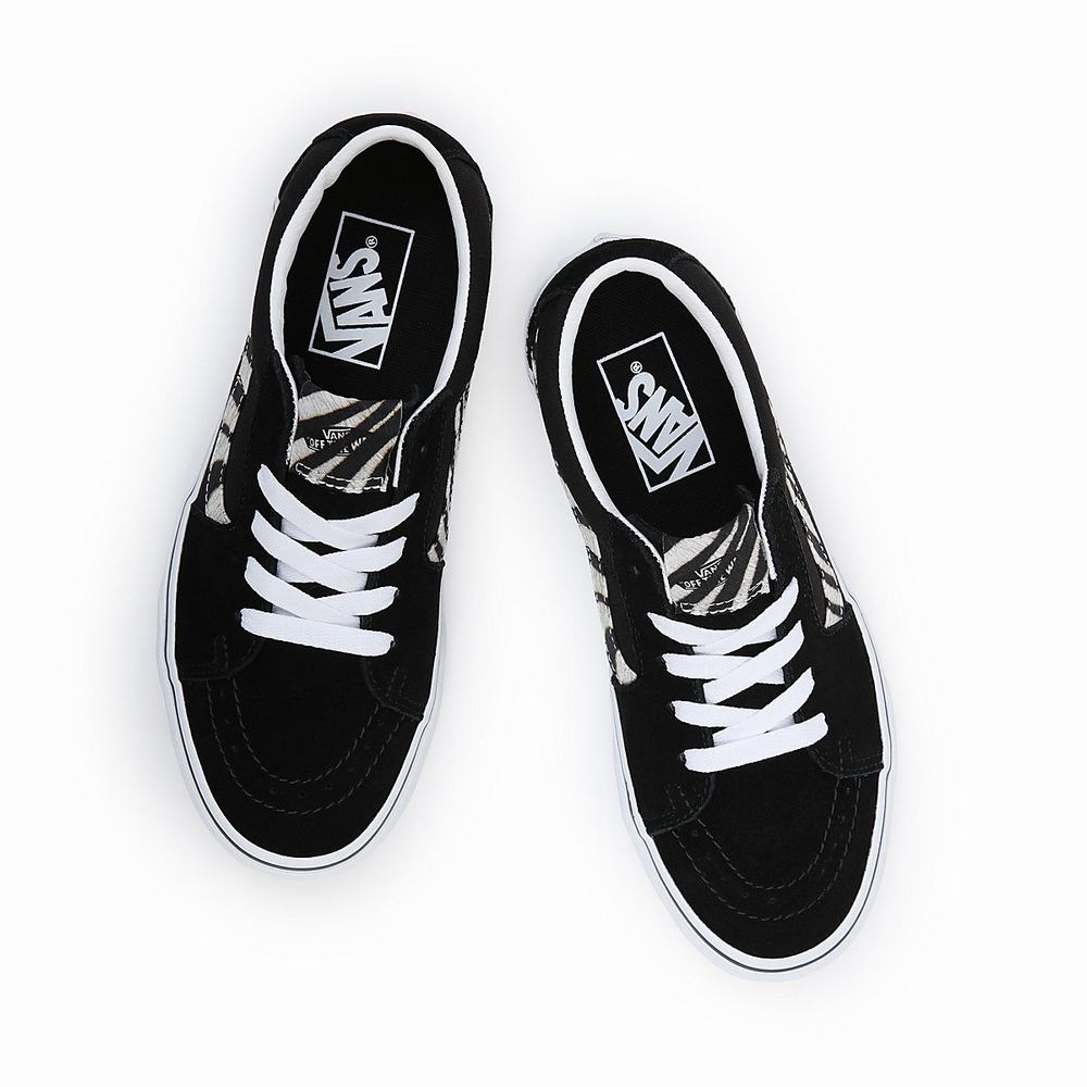 Men's Vans Sk8-Low Sneakers Black | USA41278