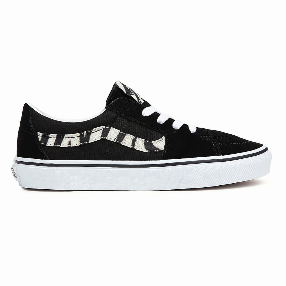 Men's Vans Sk8-Low Sneakers Black | USA41278