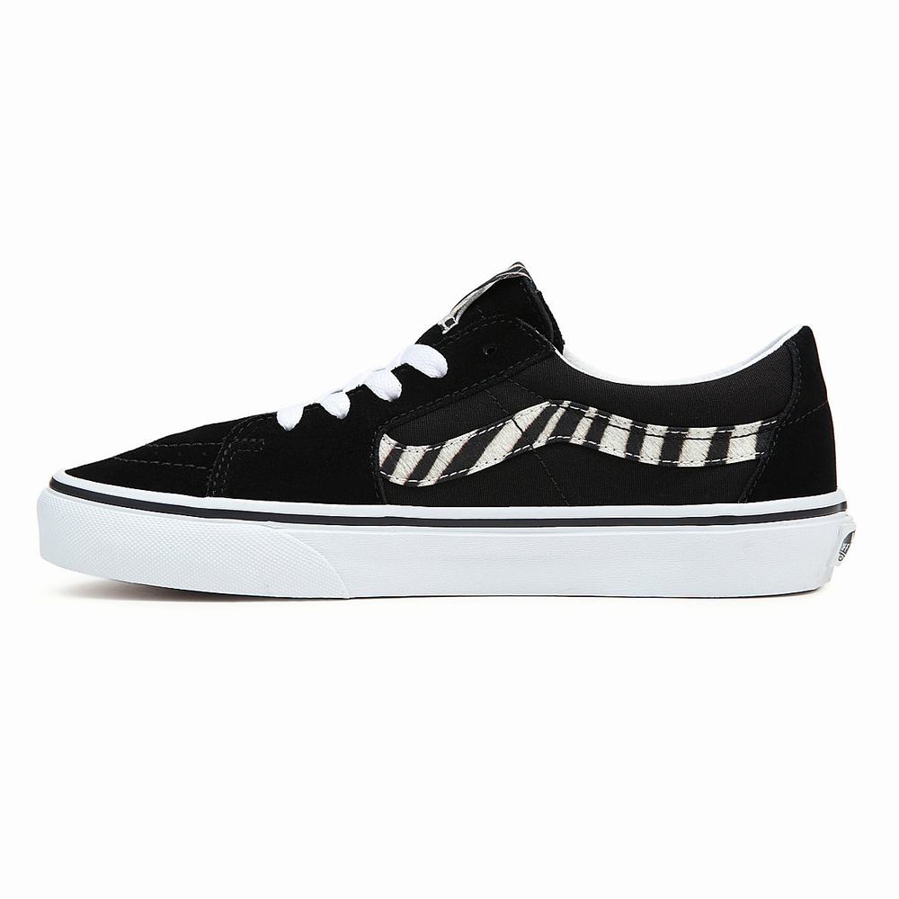 Men's Vans Sk8-Low Sneakers Black | USA41278