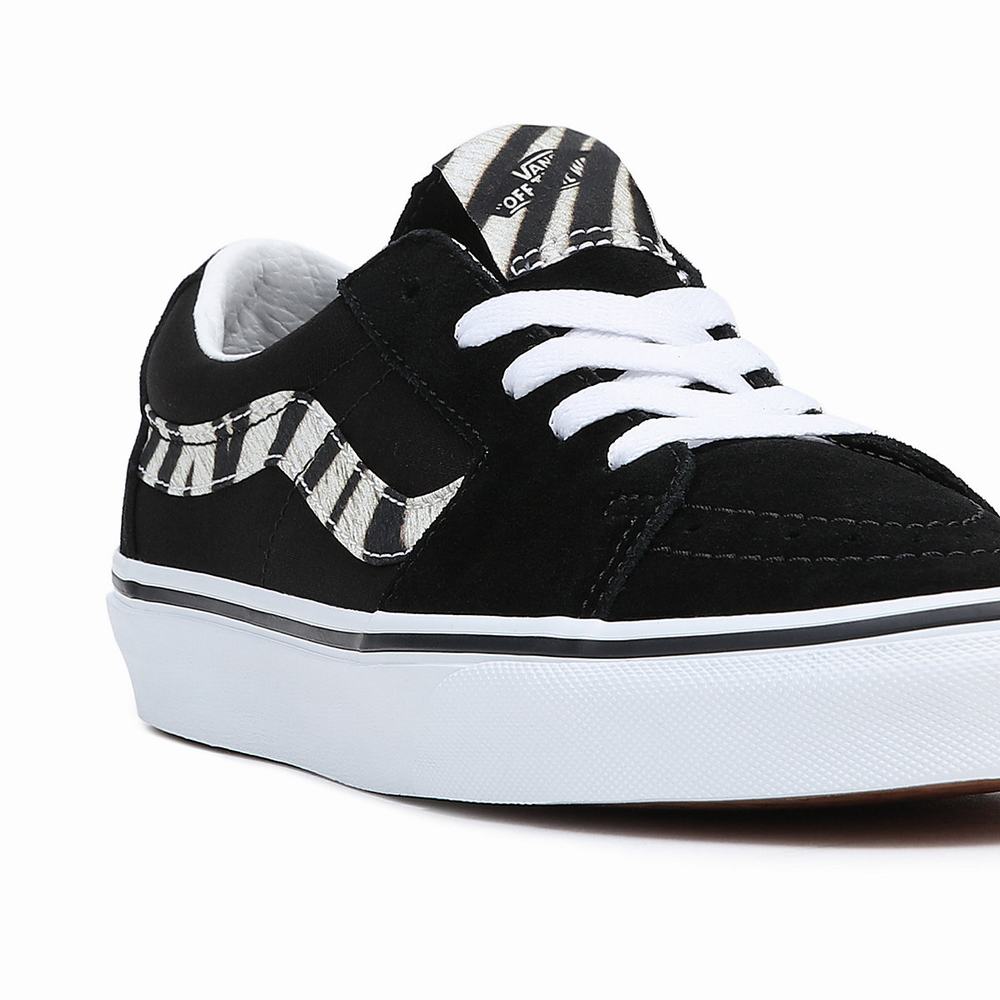 Men's Vans Sk8-Low Sneakers Black | USA41278