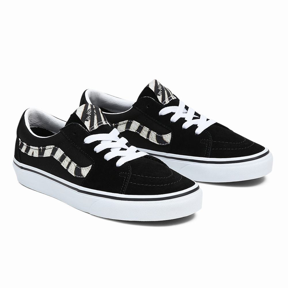 Men\'s Vans Sk8-Low Sneakers Black | USA41278