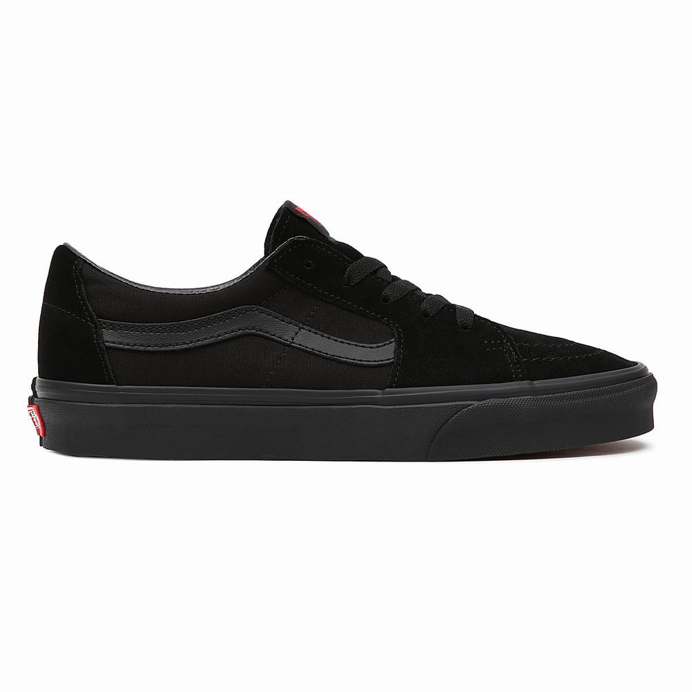 Men's Vans Sk8-Low Sneakers Black | USA50918