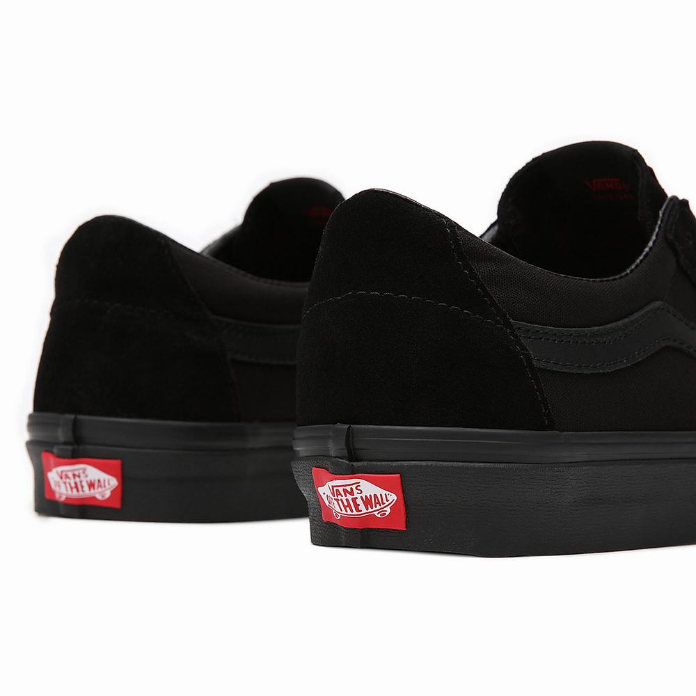 Men's Vans Sk8-Low Sneakers Black | USA50918