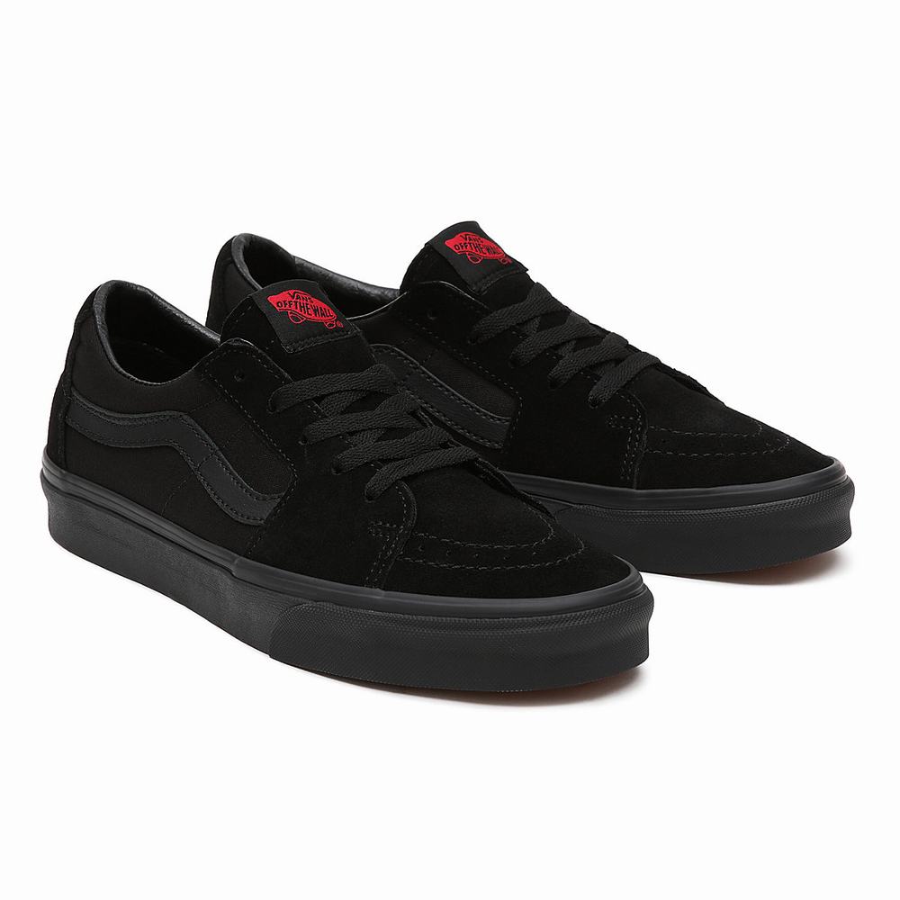 Men\'s Vans Sk8-Low Sneakers Black | USA50918