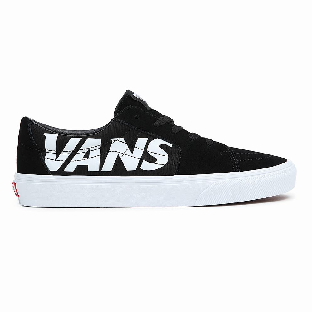 Men's Vans Sk8-Low Sneakers Black | USA70568