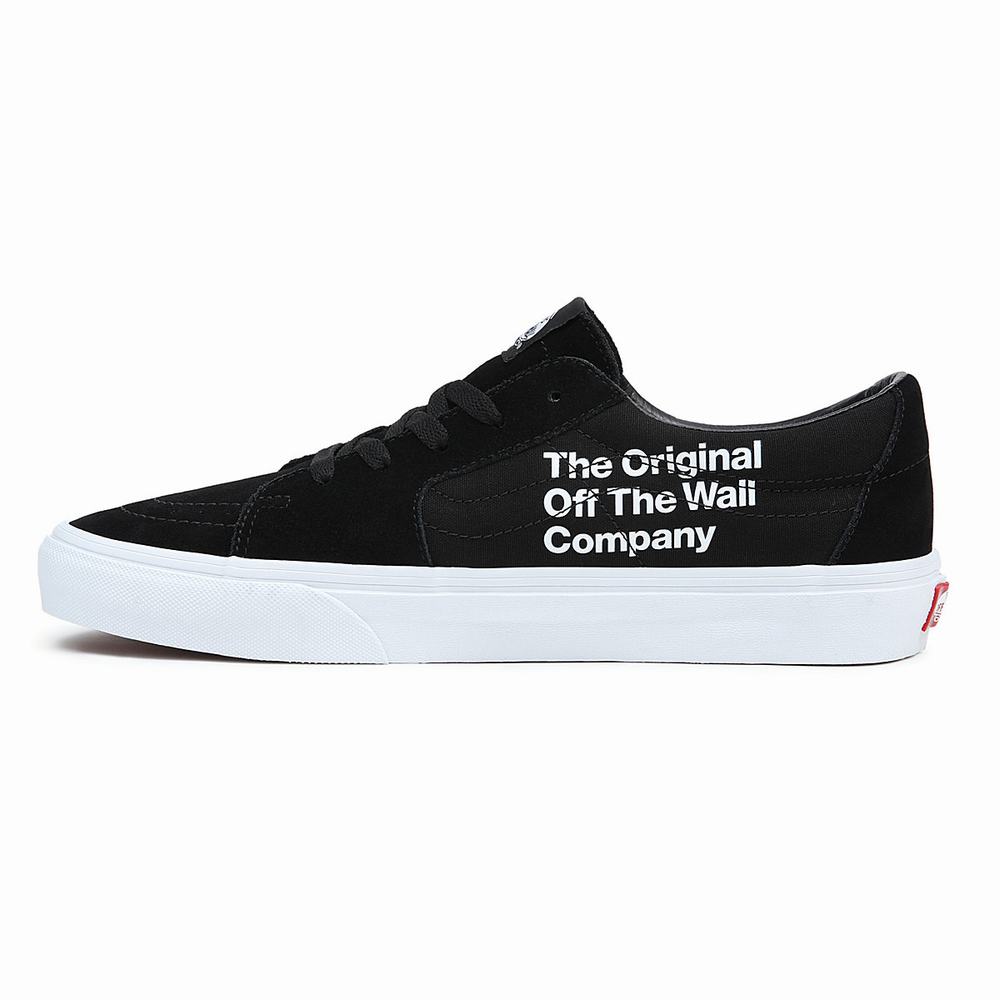 Men's Vans Sk8-Low Sneakers Black | USA70568