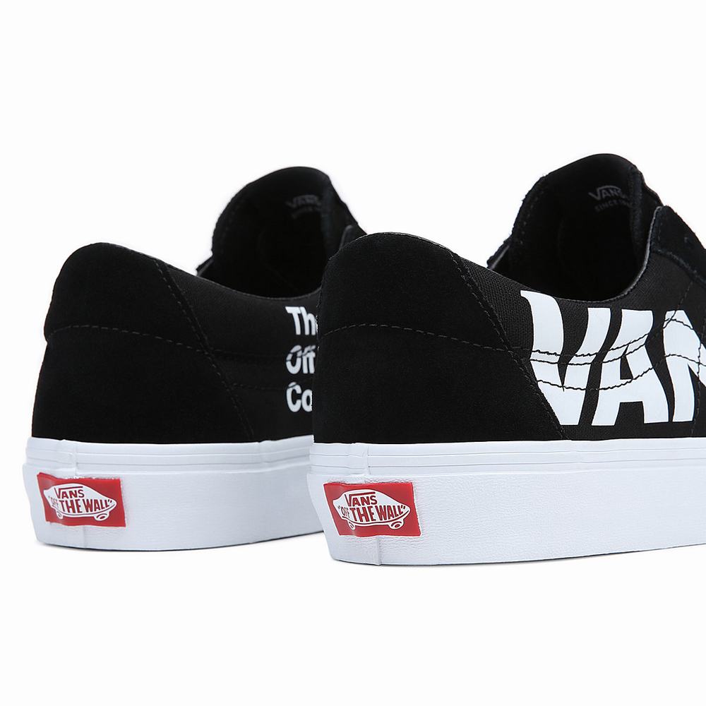 Men's Vans Sk8-Low Sneakers Black | USA70568