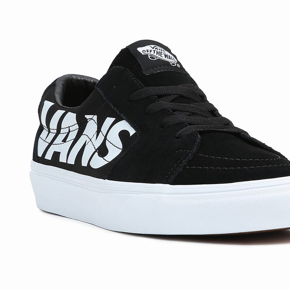 Men's Vans Sk8-Low Sneakers Black | USA70568