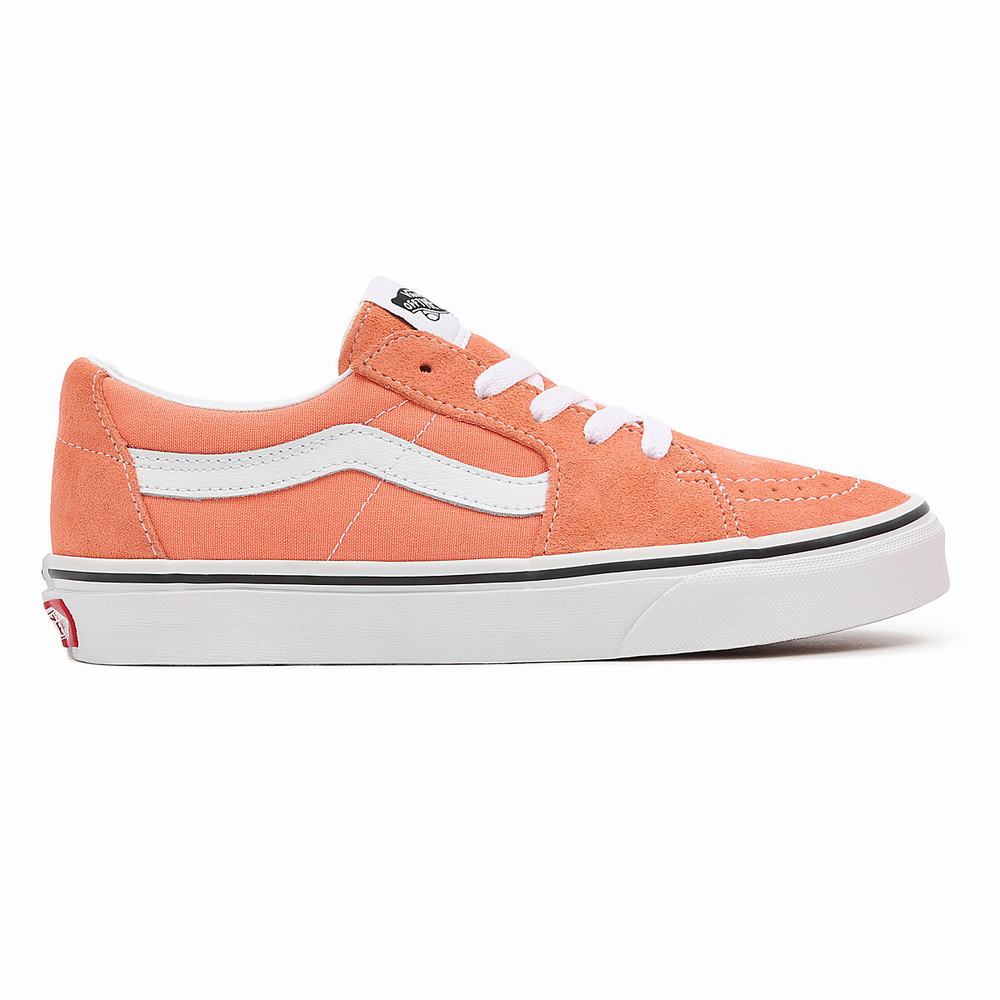 Men's Vans Sk8-Low Sneakers Orange | USA37615