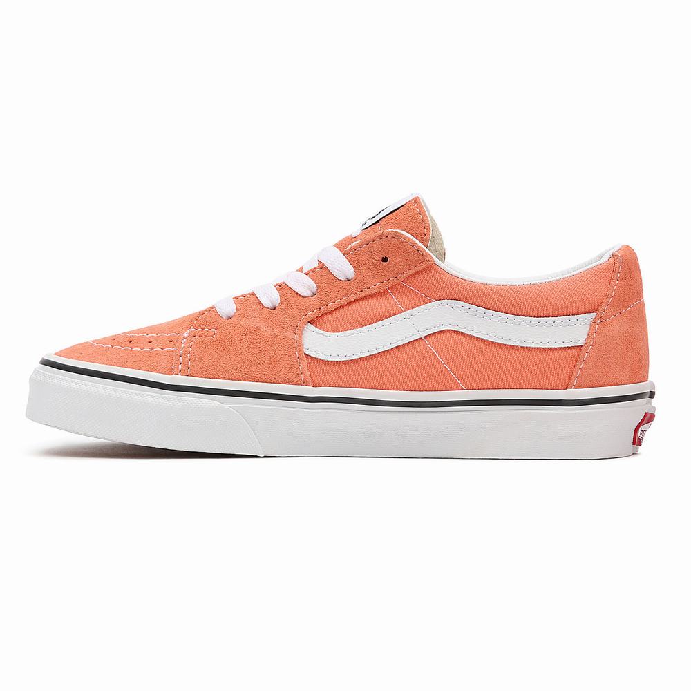 Men's Vans Sk8-Low Sneakers Orange | USA37615