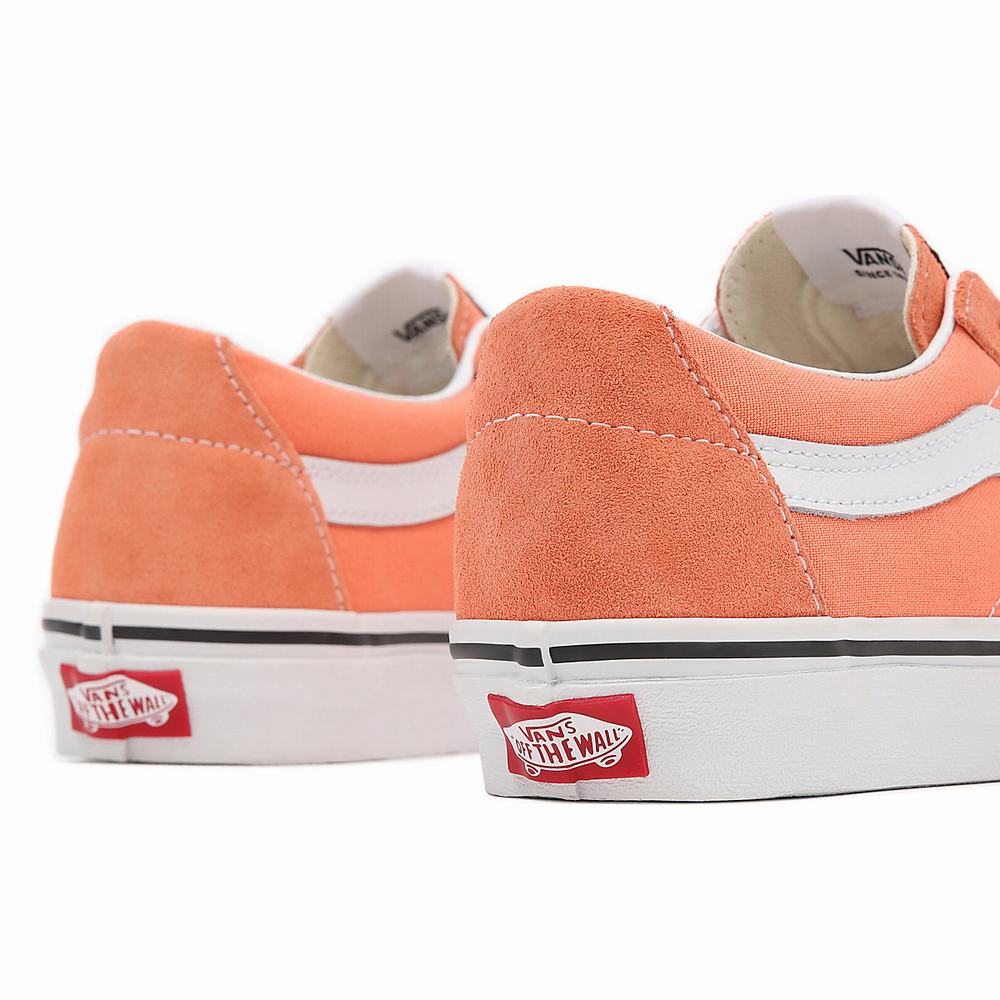 Men's Vans Sk8-Low Sneakers Orange | USA37615