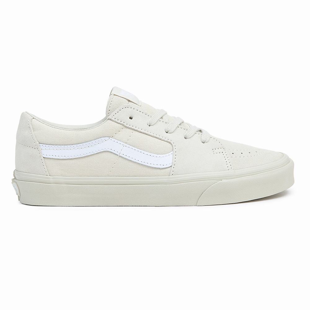 Men's Vans Sk8-Low Sneakers White | USA91325