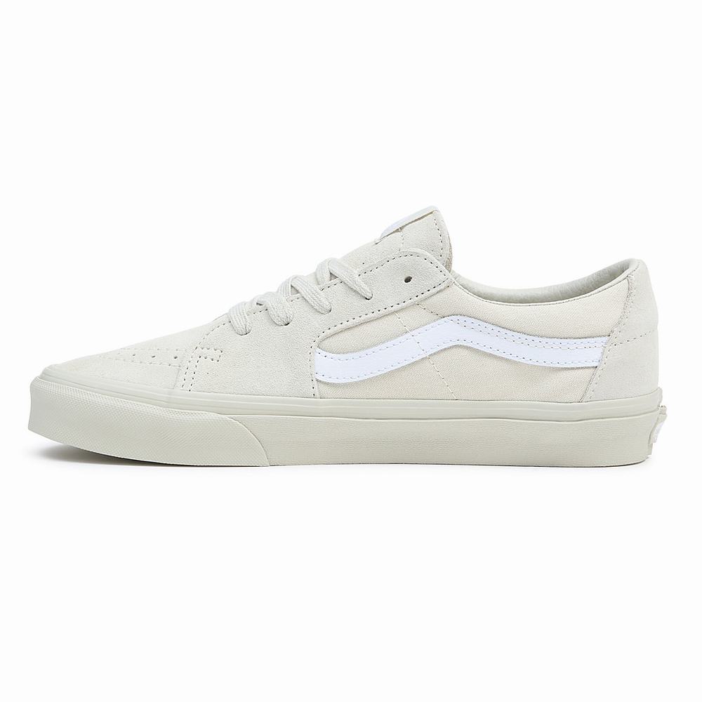 Men's Vans Sk8-Low Sneakers White | USA91325