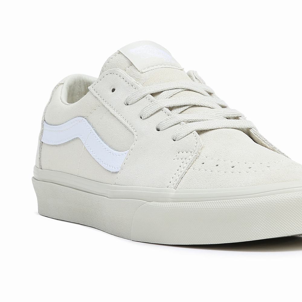 Men's Vans Sk8-Low Sneakers White | USA91325