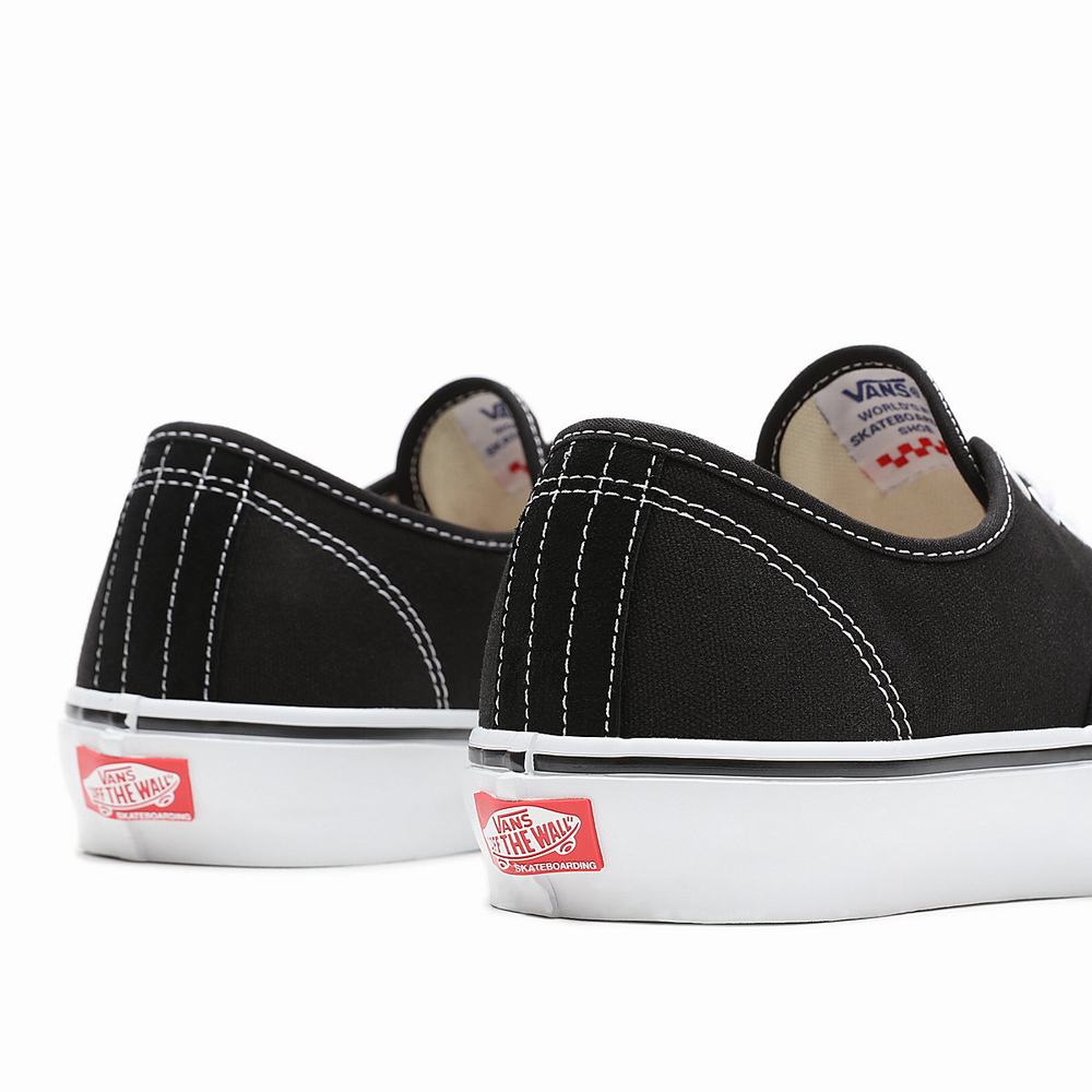 Men's Vans Skate Authentic Sneakers Black | USA05821