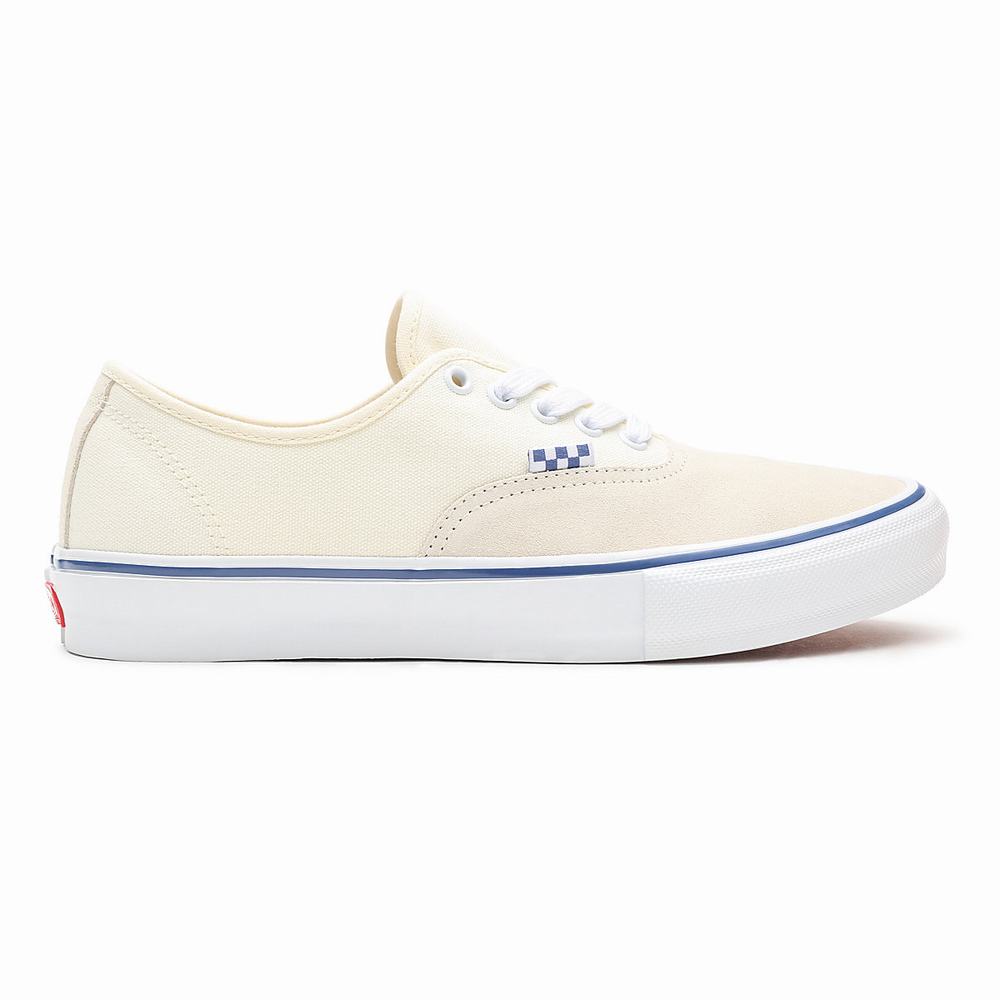 Men's Vans Skate Authentic Sneakers White | USA21639