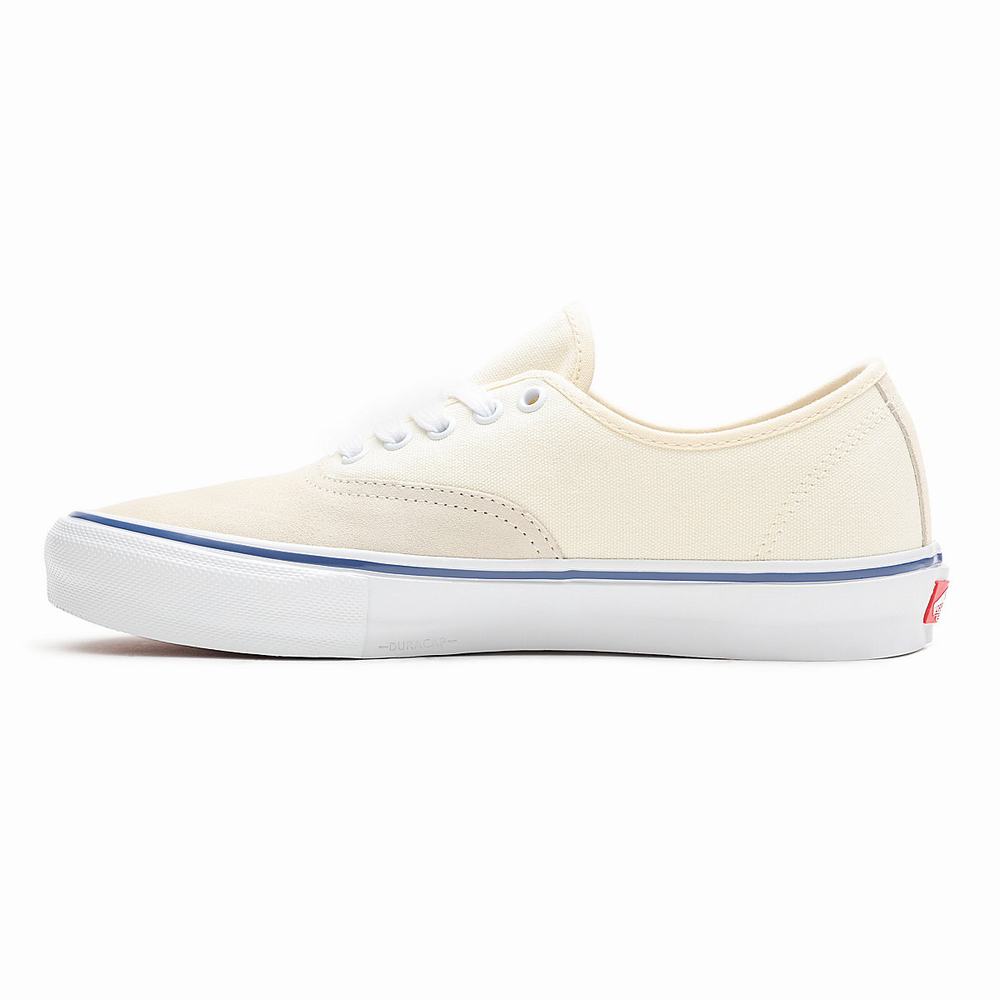 Men's Vans Skate Authentic Sneakers White | USA21639