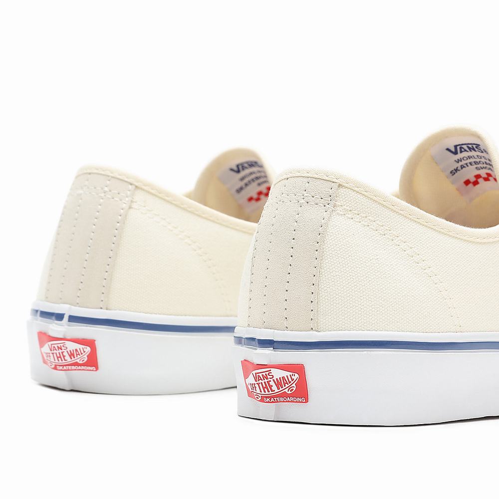 Men's Vans Skate Authentic Sneakers White | USA21639