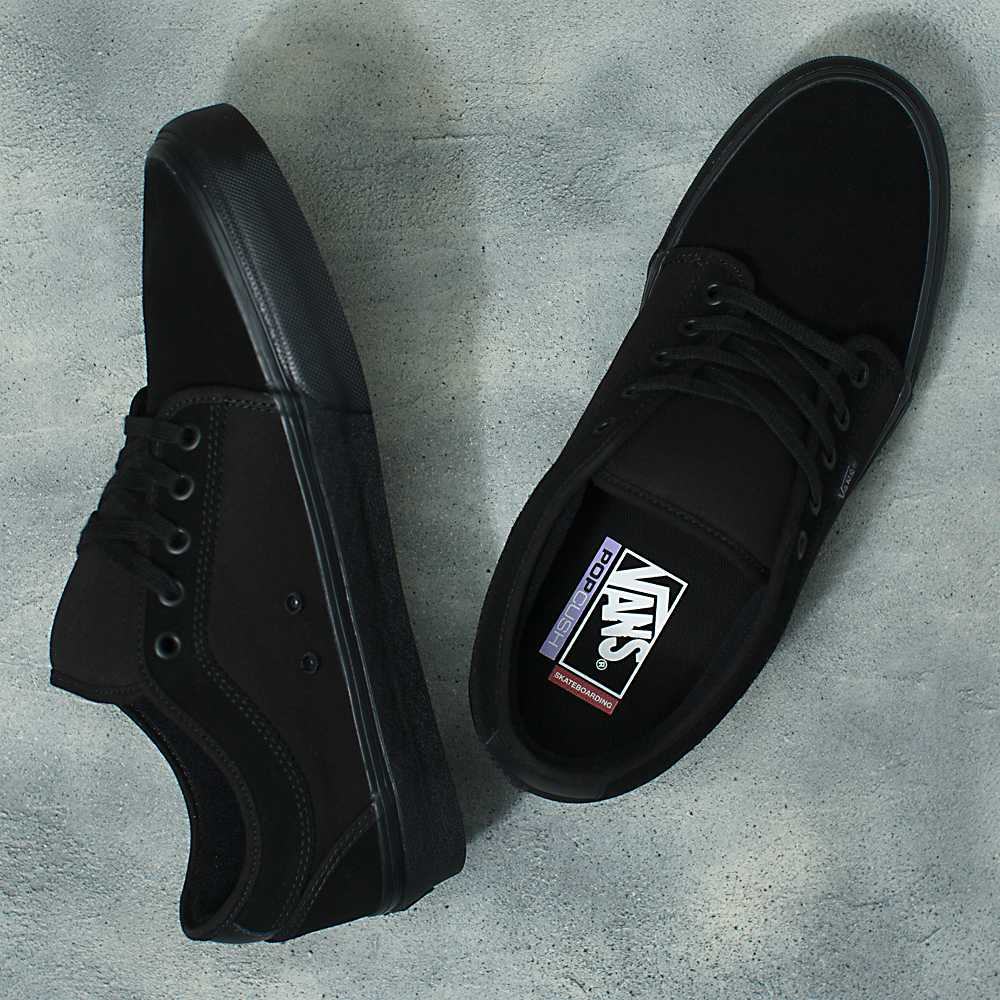 Men's Vans Skate Chukka Skate Shoes Black | USA72530