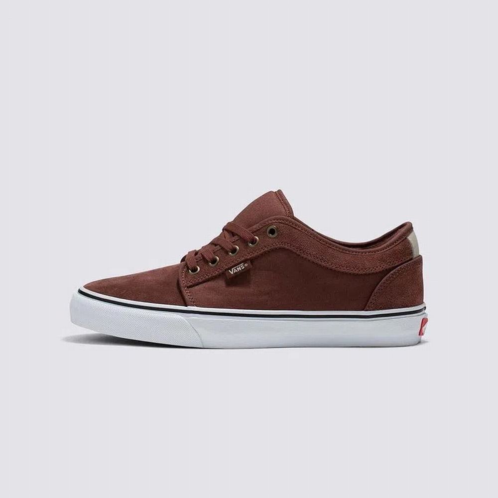 Men\'s Vans Skate Chukka Skate Shoes Chocolate | USA27986