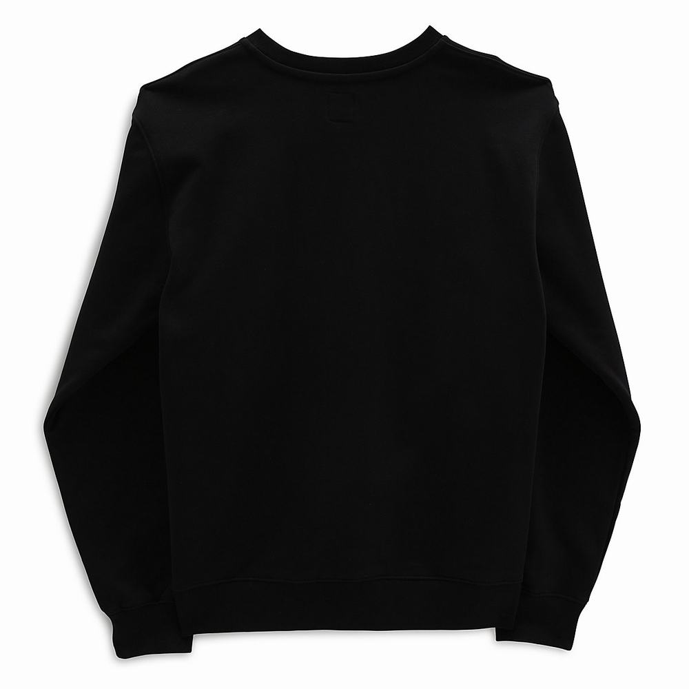 Men's Vans Skate Classic Crew Sweatshirts Black | USA98731