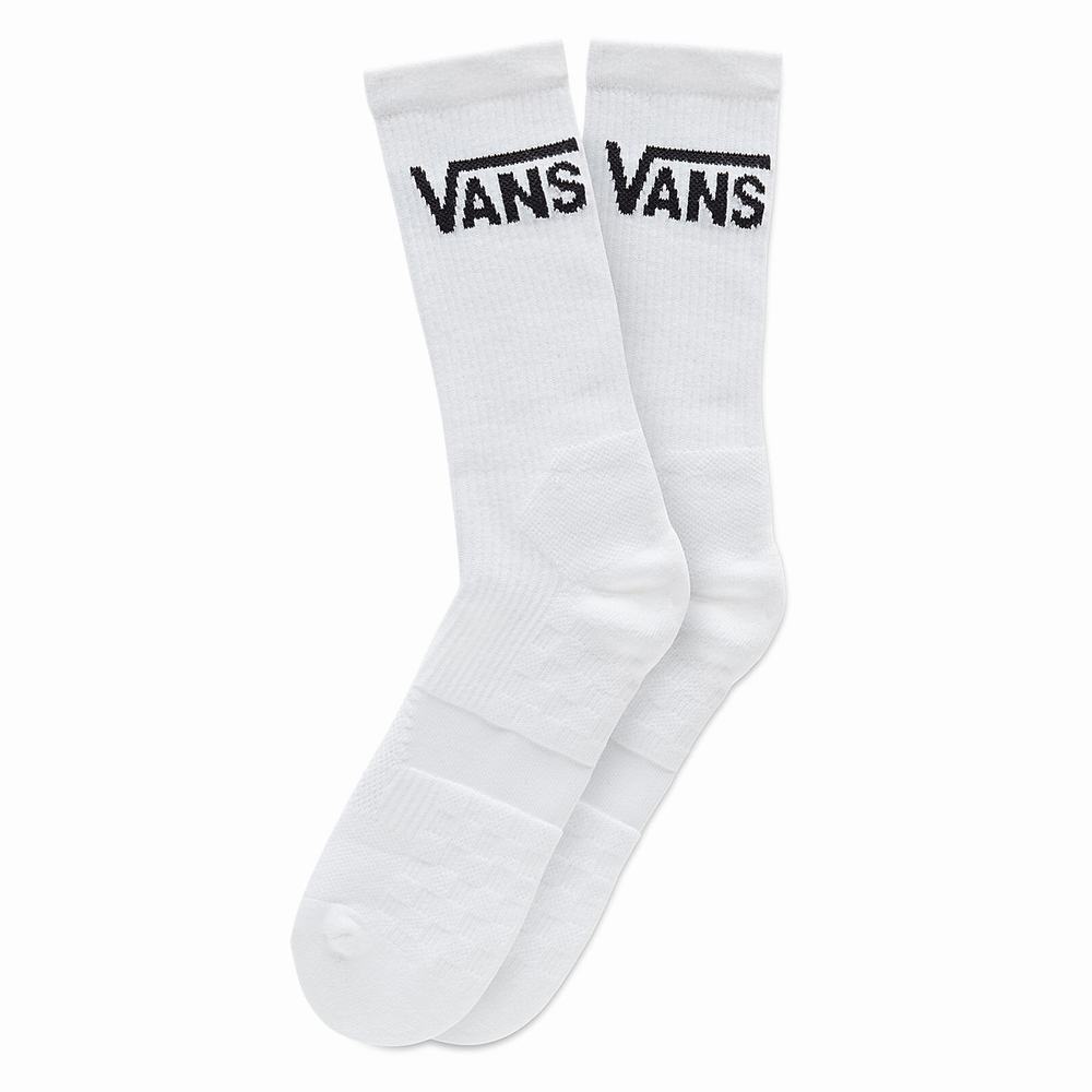 Men\'s Vans Skate Crew (1 pair) Socks White | USA38492