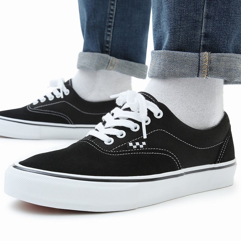 Men's Vans Skate Era Sneakers Black | USA14728