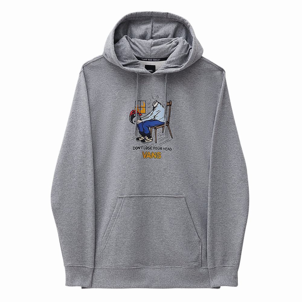 Men's Vans Skate Graphic Hoodie Grey | USA30781