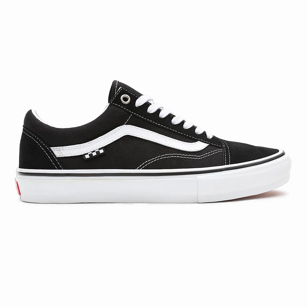 Men's Vans Skate Old Skool Sneakers Black | USA02471