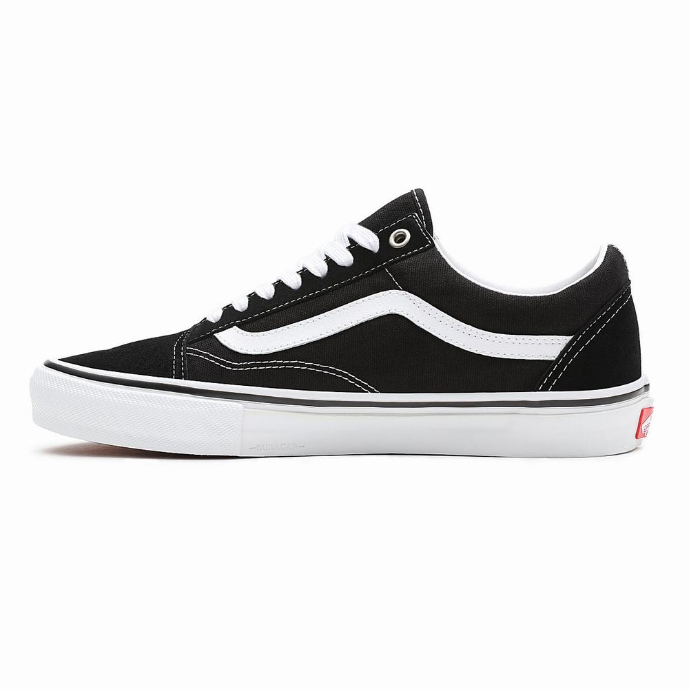 Men's Vans Skate Old Skool Sneakers Black | USA02471