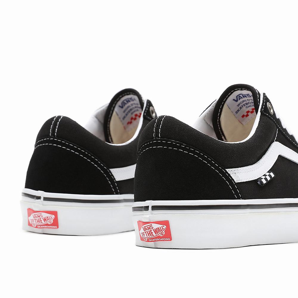 Men's Vans Skate Old Skool Sneakers Black | USA02471