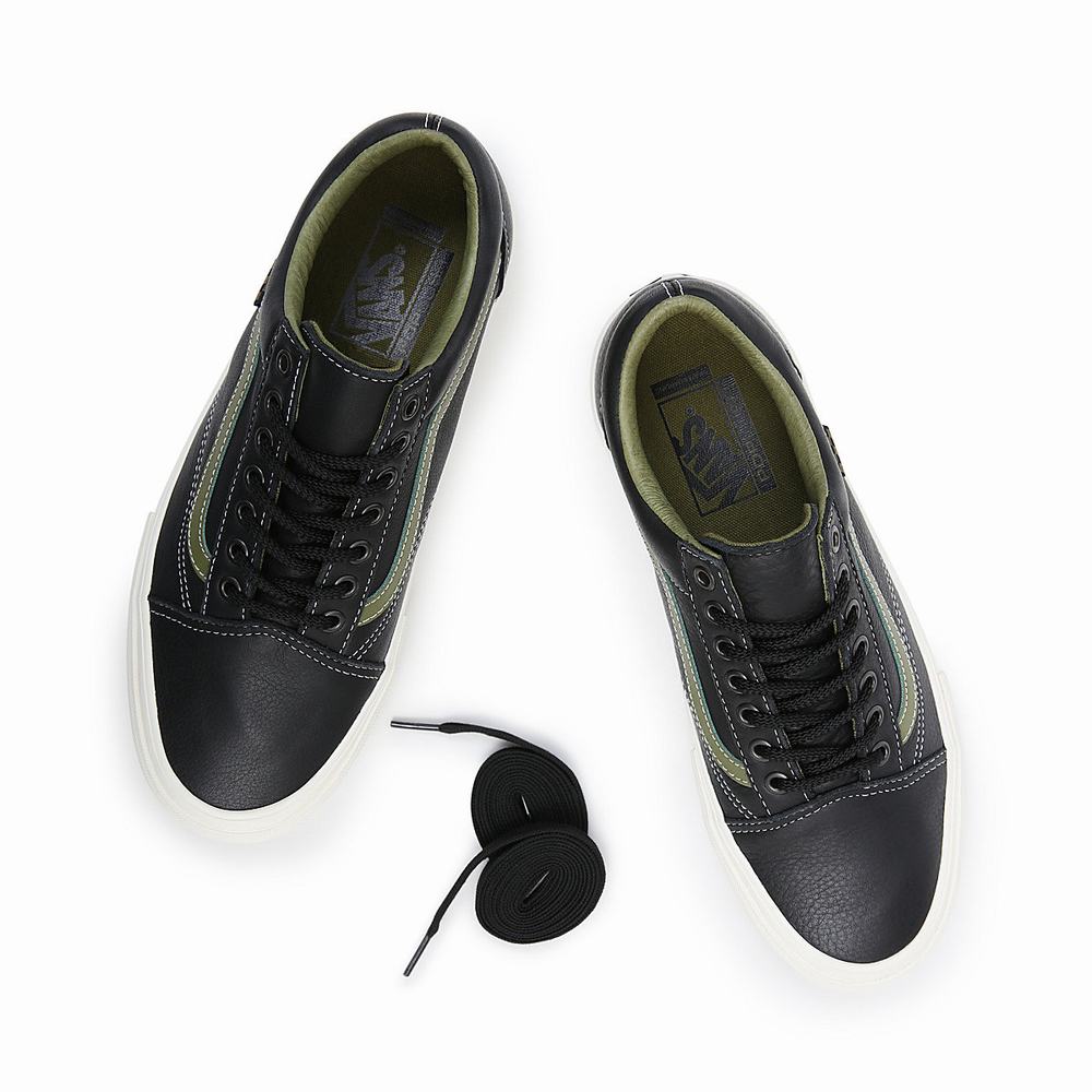 Men's Vans Skate Old Skool Sneakers Black | USA05197