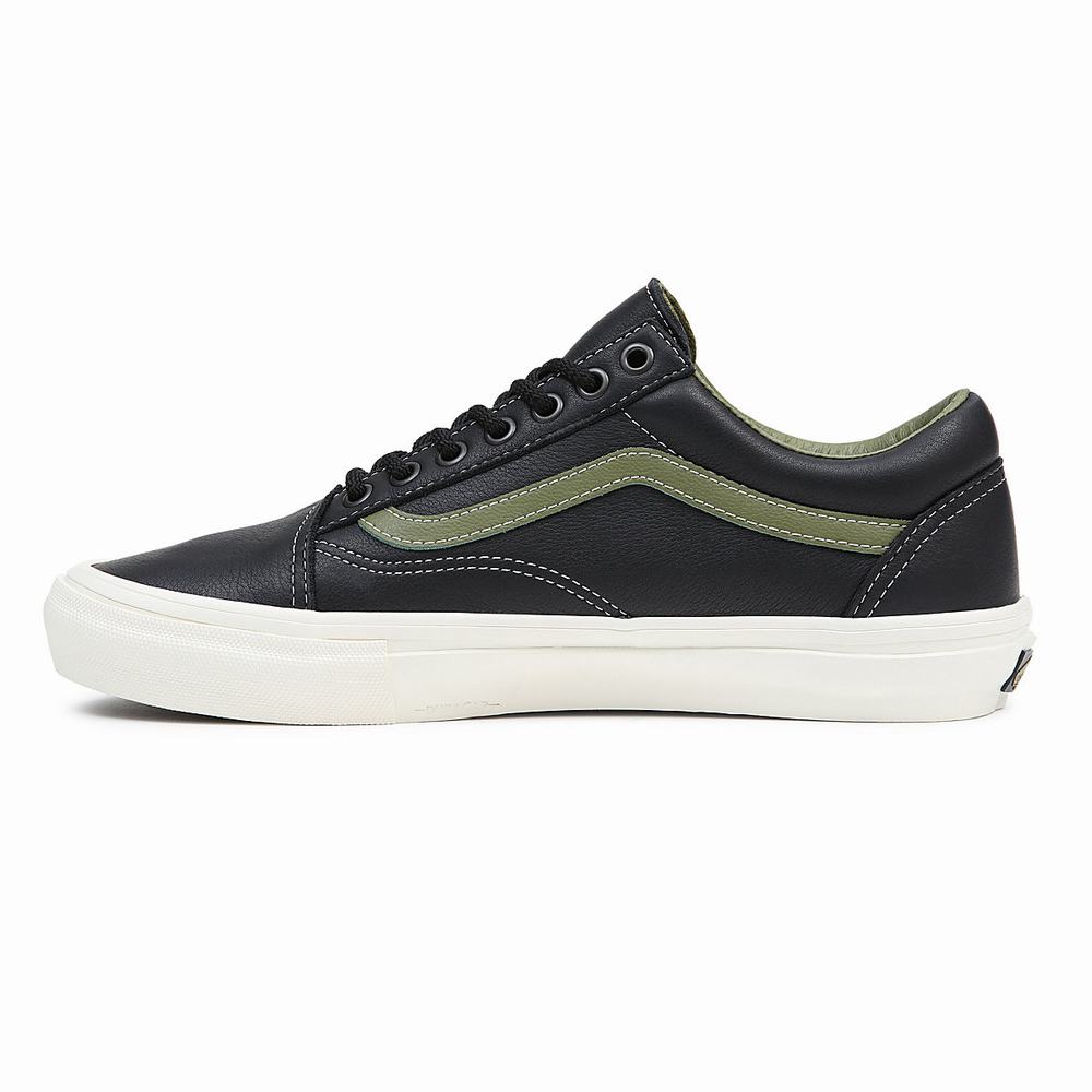 Men's Vans Skate Old Skool Sneakers Black | USA05197