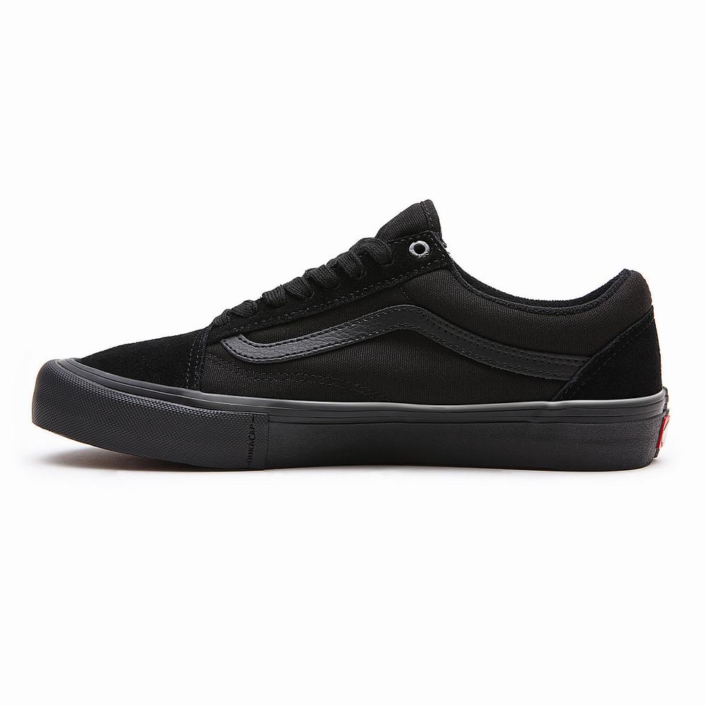 Men's Vans Skate Old Skool Sneakers Black | USA15098