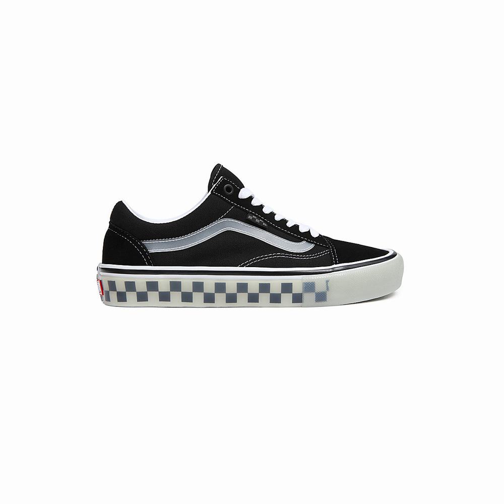 Men's Vans Skate Old Skool Sneakers Black | USA21306