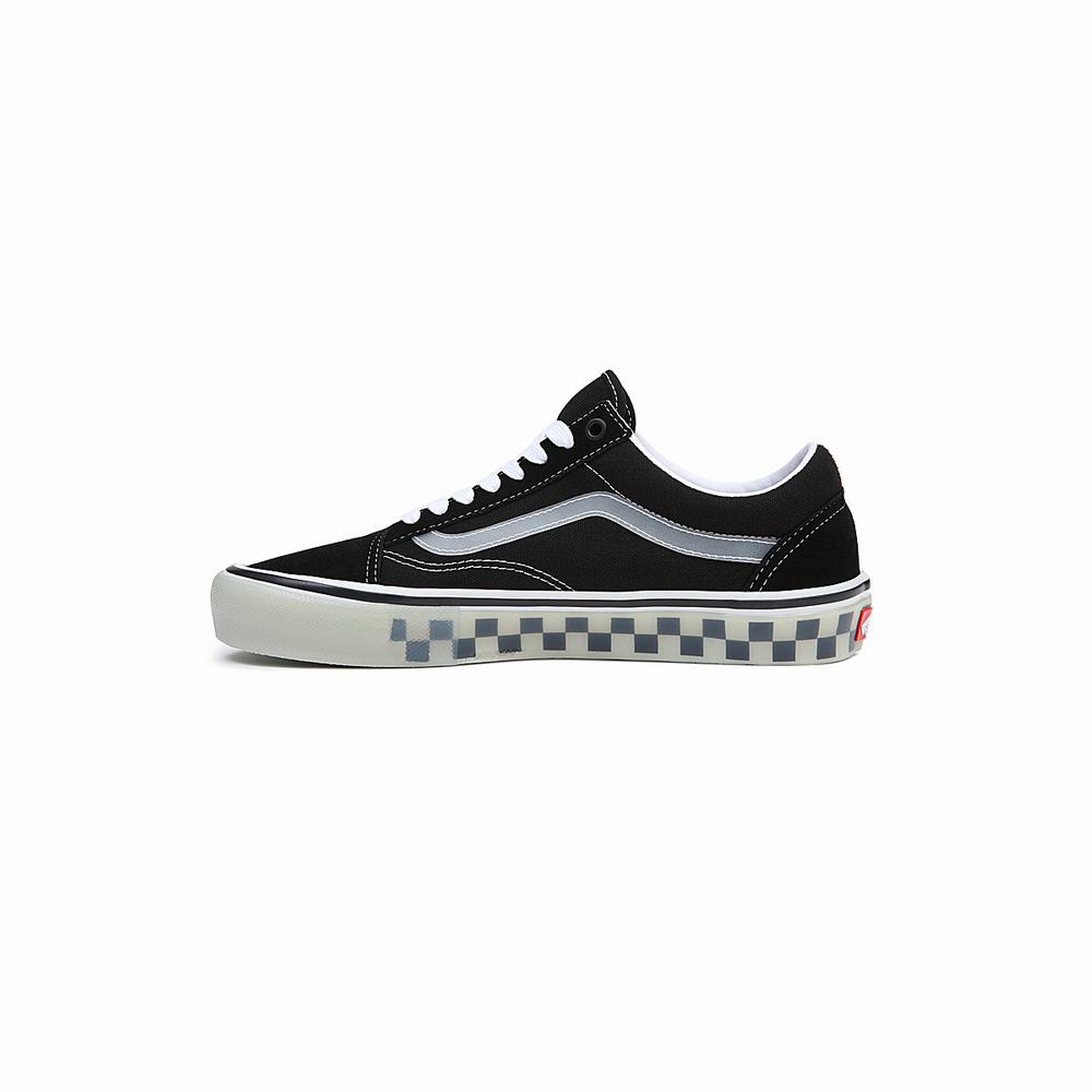 Men's Vans Skate Old Skool Sneakers Black | USA21306